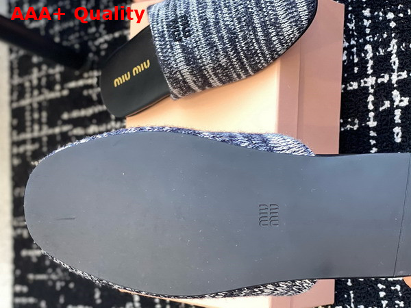 Miu Miu Wool Slippers in Loden Green 5S368E Replica