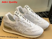 New Balance 574 x Miu Miu Denim Sneakers in White Replica