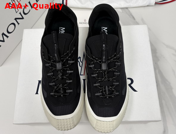 Moncler Trailgrip LP Suede and Nubuck Sneaker Black and White Replica