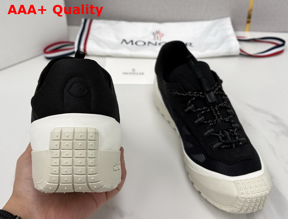 Moncler Trailgrip LP Suede and Nubuck Sneaker Black and White Replica