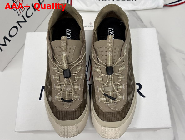 Moncler Trailgrip LP Suede and Nubuck Sneaker in Beige Replica