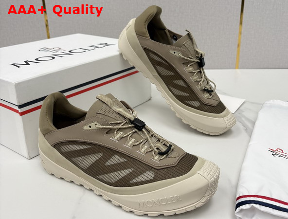 Moncler Trailgrip LP Suede and Nubuck Sneaker in Beige Replica