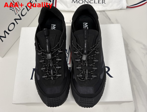 Moncler Trailgrip LP Suede and Nubuck Sneaker in Black Replica