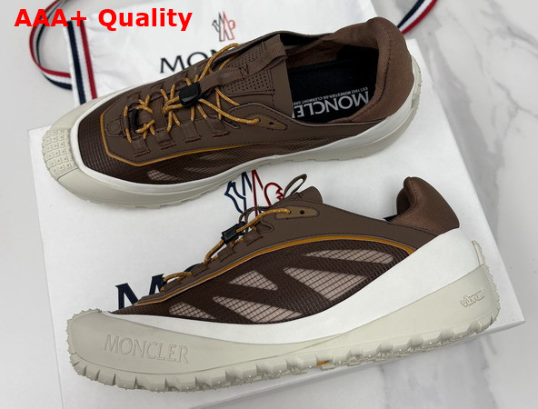 Moncler Trailgrip LP Suede and Nubuck Sneaker in Brown Replica