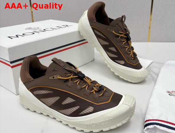 Moncler Trailgrip LP Suede and Nubuck Sneaker in Brown Replica