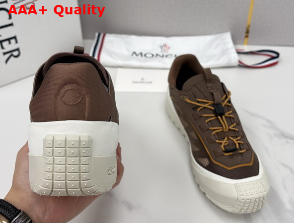 Moncler Trailgrip LP Suede and Nubuck Sneaker in Brown Replica
