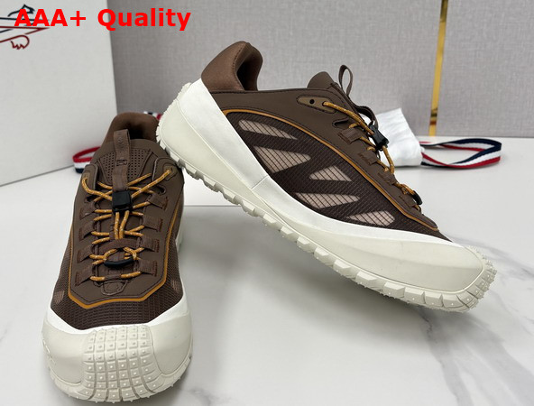 Moncler Trailgrip LP Suede and Nubuck Sneaker in Brown Replica
