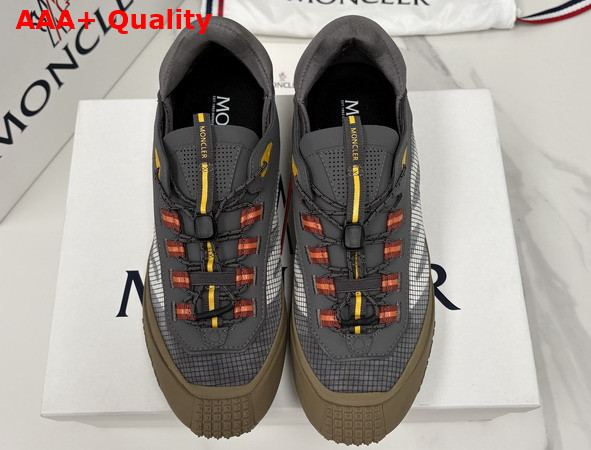 Moncler Trailgrip LP Suede and Nubuck Sneaker in Gray Replica