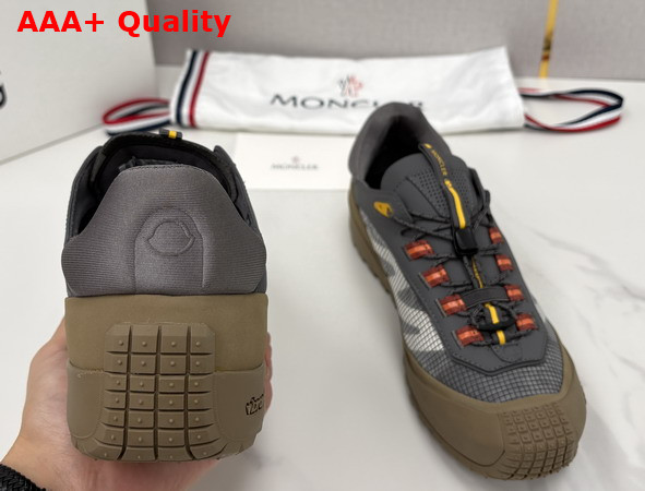 Moncler Trailgrip LP Suede and Nubuck Sneaker in Gray Replica