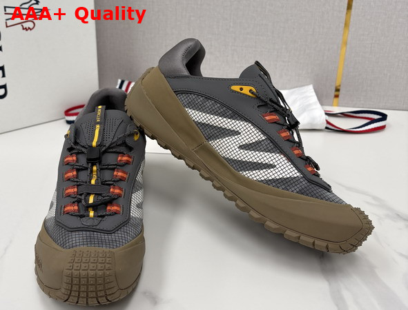 Moncler Trailgrip LP Suede and Nubuck Sneaker in Gray Replica