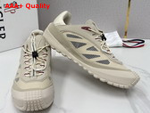 Moncler Trailgrip LP Suede and Nubuck Sneaker in Light Beige Replica