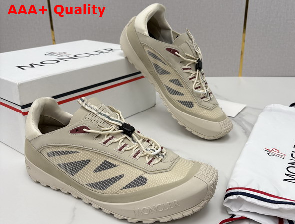 Moncler Trailgrip LP Suede and Nubuck Sneaker in Light Beige Replica