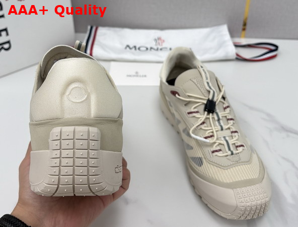 Moncler Trailgrip LP Suede and Nubuck Sneaker in Light Beige Replica