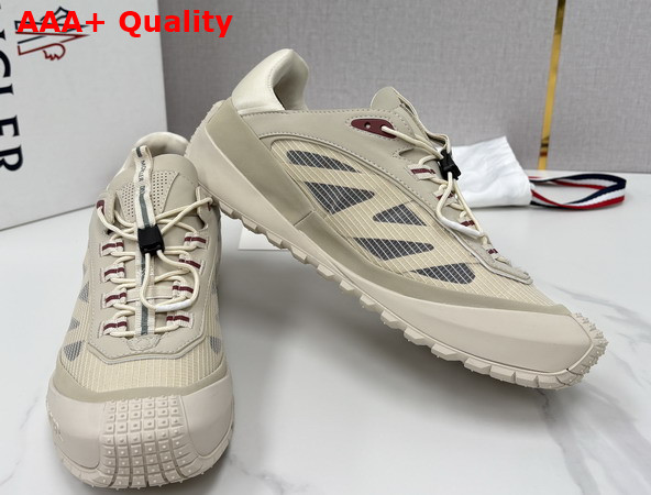 Moncler Trailgrip LP Suede and Nubuck Sneaker in Light Beige Replica