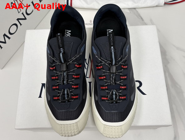 Moncler Trailgrip LP Suede and Nubuck Sneaker in Navy Blue Replica