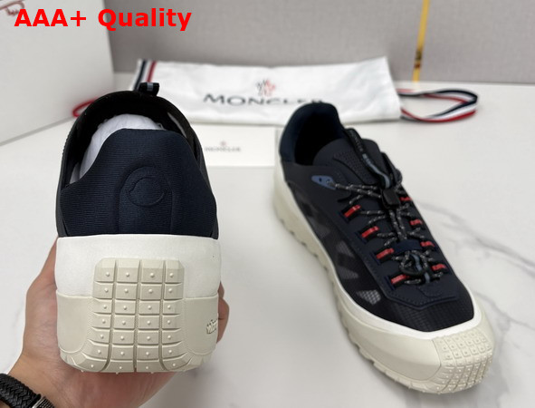 Moncler Trailgrip LP Suede and Nubuck Sneaker in Navy Blue Replica