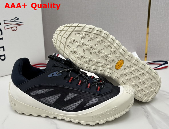 Moncler Trailgrip LP Suede and Nubuck Sneaker in Navy Blue Replica