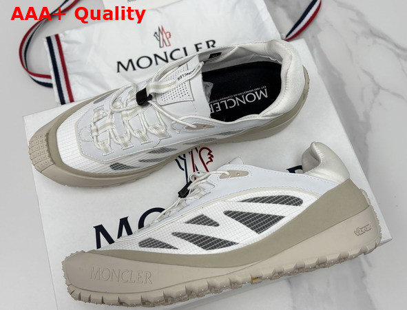Moncler Trailgrip LP Suede and Nubuck Sneaker in White Replica
