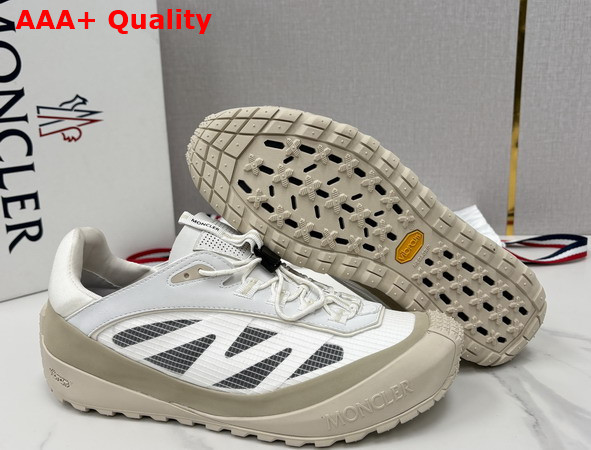 Moncler Trailgrip LP Suede and Nubuck Sneaker in White Replica