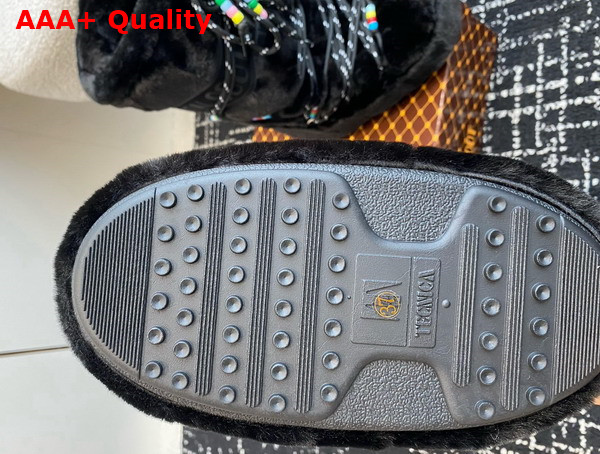Moon Boot Icon Black Faux Fur Beads Boots 23539090 Replica