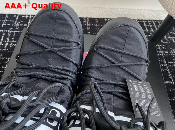 Moon Boot Icon Black Nylon Boots 21451668 Replica