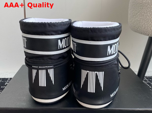 Moon Boot Icon Low Black Nylon Boots 17755852 Replica