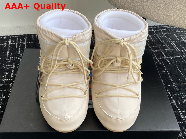 Moon Boot Icon Low Cream Nylon Boots 17757385 Replica