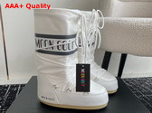 Moon Boot Icon White Nylon Boots 14675665 Replica