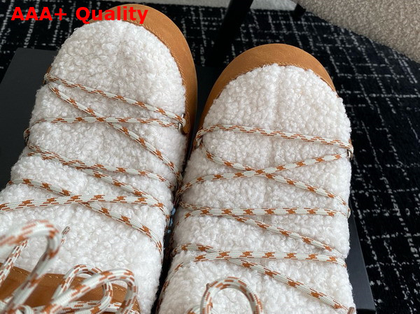Moon Boot Lab69 Icon Cream Shearling Boots 16110513 Replica