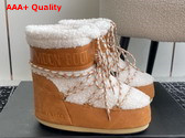 Moon Boot Lab69 Icon Low Brown Shearling Boots 23539100 Replica