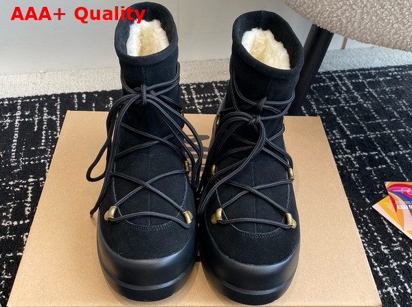 Moon Boot Luna Black Suede Boots 23539124 Replica