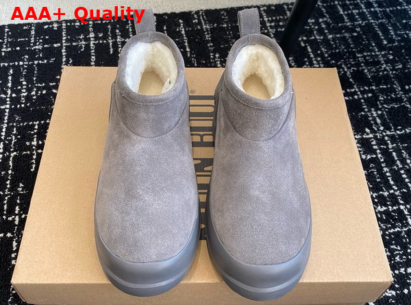 Moon Boot Luna Low Grey Suede Boots 23539126 Replica