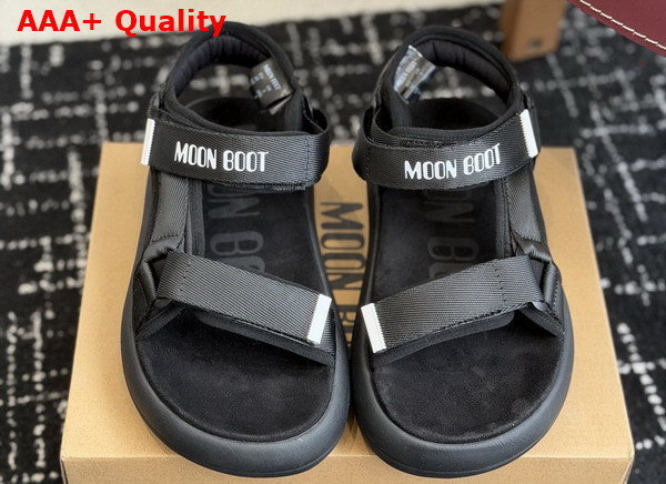 Moon Boot Super Sandal Black 80D2420010 Replica