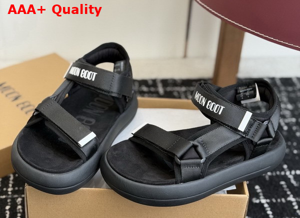 Moon Boot Super Sandal Black 80D2420010 Replica