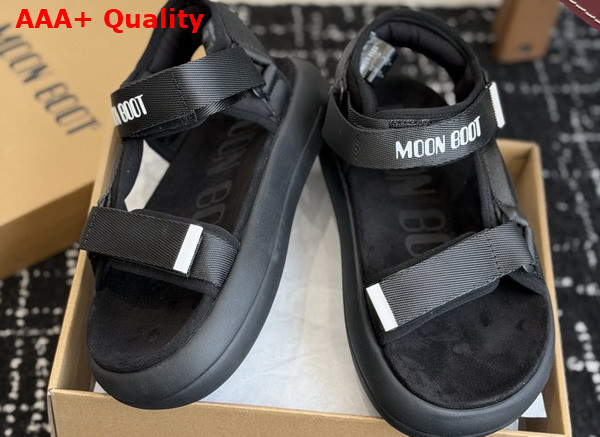 Moon Boot Super Sandal Black 80D2420010 Replica