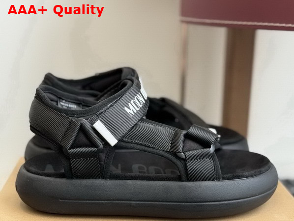 Moon Boot Super Sandal Black 80D2420010 Replica