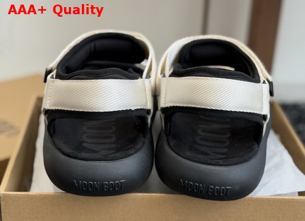Moon Boot Super Sandal Black and White 80D2420010 Replica