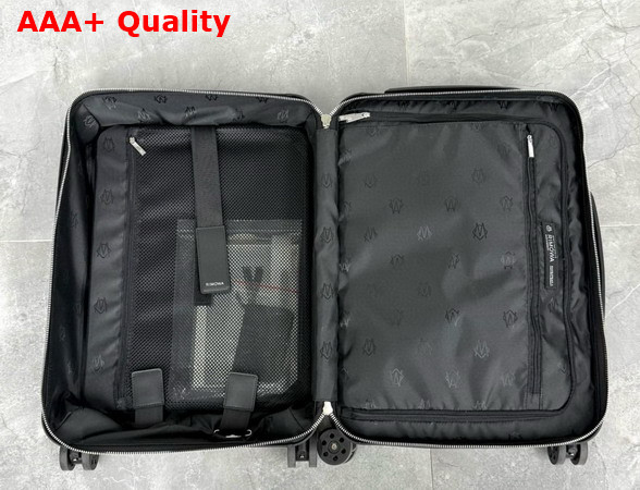 Rimowa Cabin Luggage in Black Leather and Anodized Aluminum Replica