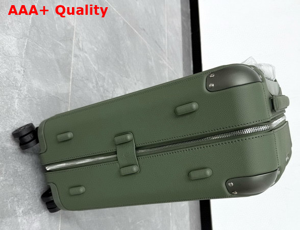 Rimowa Cabin Luggage in Green Leather and Anodized Aluminum Replica