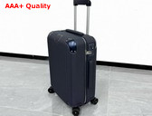Rimowa Cabin Luggage in Navy Blue Leather and Anodized Aluminum Replica