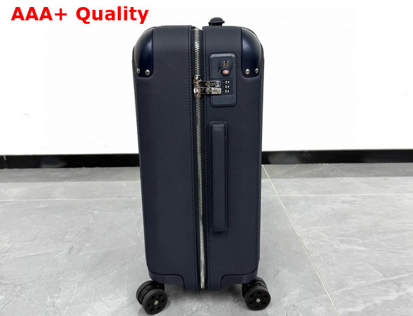 Rimowa Cabin Luggage in Navy Blue Leather and Anodized Aluminum Replica