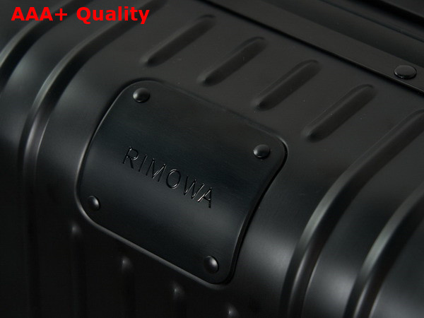 Rimowa Cabin S Aluminium Suitcase in Black Replica