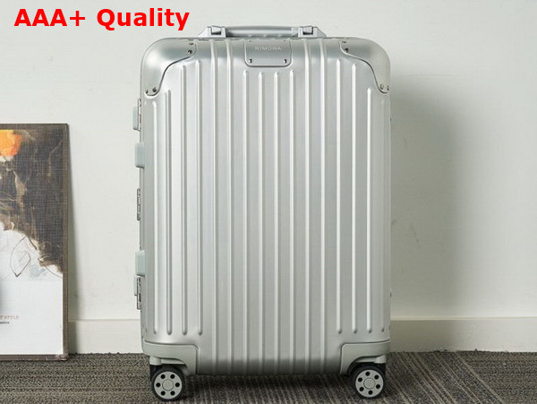 Rimowa Cabin S Aluminium Suitcase in Silver Replica