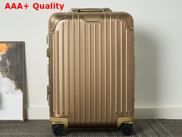 Rimowa Cabin S Aluminium Suitcase in Titanium Replica