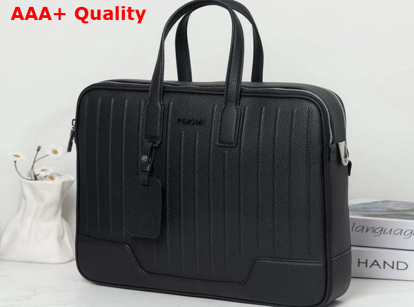 Rimowa Never Still Leather Briefcase in Black Replica