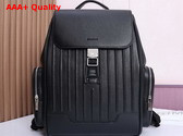 Rimowa Never Still Leather Flap Backpack Large in Black Replica