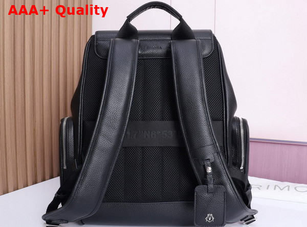 Rimowa Never Still Leather Flap Backpack Large in Black Replica