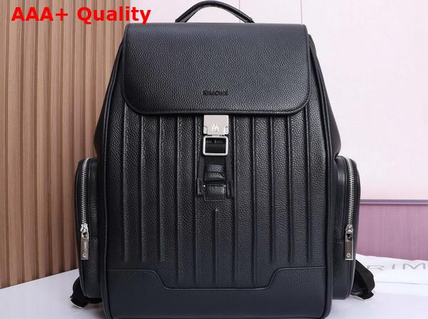 Rimowa Never Still Leather Flap Backpack Large in Black Replica