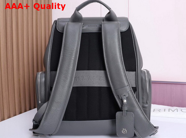 Rimowa Never Still Leather Flap Backpack Large in Grey Replica