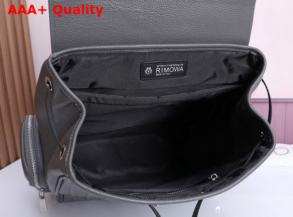 Rimowa Never Still Leather Flap Backpack Large in Grey Replica